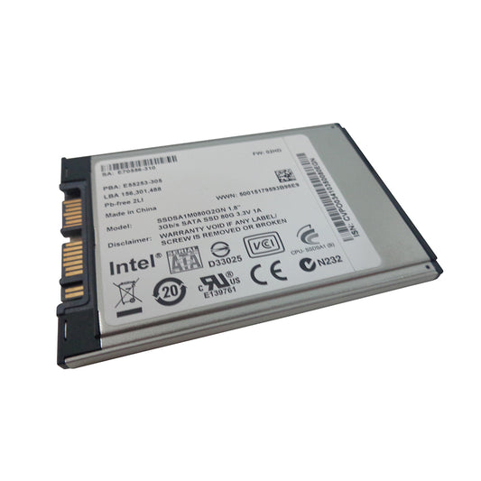 Intel X18-M Mainstream 1.8" 80GB SATA II SSD Drive SSDSA1MH080G201