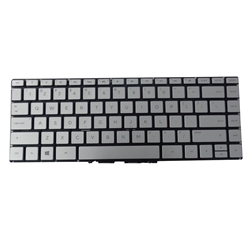 Backlit Keyboard for HP Pavilion 14-BA 14M-BA 14T-BA Laptops - Silver Version
