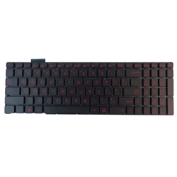 Asus N551J G551J GL771J Backlit US Keyboard Black w/ Red Keys
