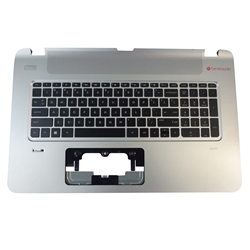 HP ENVY 17-K 17T-K Silver Palmrest w/ Backlit Keyboard 763935-001