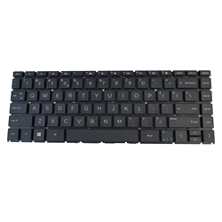 Black Keyboard for HP Pavilion 14-CD 14T-CD 14M-CD 14-CE Laptops - Non-Backlit