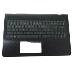 HP Pavilion 15-CB 15T-CB Palmrest w/ Green Backlit Keyboard 926893-001