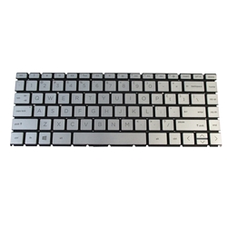 Silver Backlit Keyboard for HP Pavilion 14-CD 14T-CD 14M-CD 14-CE Laptops