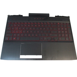 HP Omen 15-DC 15T-DC Palmrest w/ Backlit Keyboard & Touchpad L24369-001