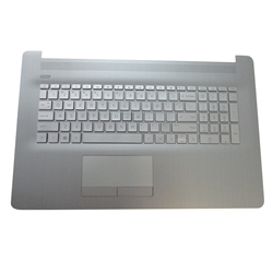HP 17-BY 17-CA Silver Palmrest w/ Backlit Keyboard & Touchpad L92784-001