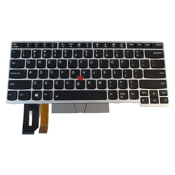 Lenovo ThinkPad E480 E490 L380 L390 T480s Backlit Keyboard w/ Pointer 01YN340