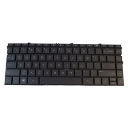 Black Non-Backlit Keyboard for HP Spectre 13-AW Laptops