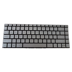 Silver Backlit Keyboard for HP Pavilion 14-AB 14T-AB Laptops