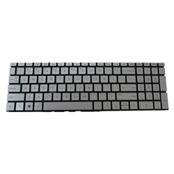 Non-Backlit Silver Keyboard For HP Pavilion 15-EH 15Z-EH 15-EG 15T-EG Laptops