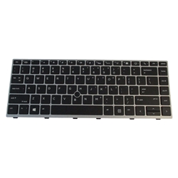 Backlit Keyboard w/ Pointer for HP EliteBook 745 G5 840 G5 840 G6 L14377-001