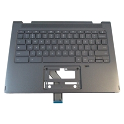 Acer Chromebook Spin CP714-1WN Gray Upper Case Palmrest & Keyboard 6B.K7RN7.023