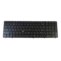 Keyboard w/ Black Frame & Pointer for HP Elitebook 8560P