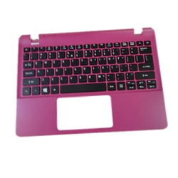 New Acer Aspire E3-111 V3-111 Pink Upper Case Palmrest & Keyboard