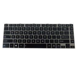 New Toshiba Satellite P845T Silver Backlit Laptop Keyboard