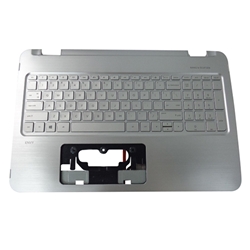 HP ENVY 15-U 15T-U Silver Palmrest & Keyboard 812879-001