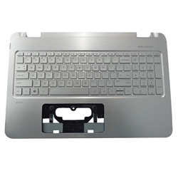 Genuine HP ENVY X360 15-U 15T-U Silver Palmrest w/ US Keyboard 830194-001