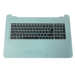 Genuine HP 17-X 17-Y Palmrest Keyboard & Touchpad - Minty Green - 908043-001