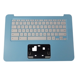 Genuine HP Chromebook 14-AK Sky Blue Palmrest & Keyboard 830879-001
