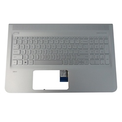 Genuine HP ENVY 15-AH M6-P Silver Palmrest & Backlit Keyboard 813017-001