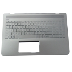 HP Pavilion 15-CC 15T-CC Silver Palmrest w/ Keyboard 928951-001