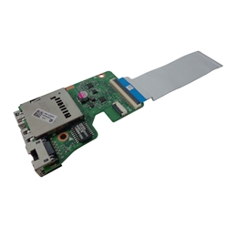HP Pavilion 15-AB 15T-AB USB Network Card Reader Board w/ Cable 809038-001