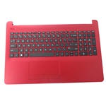 HP 15-BS 15-BW Red Palmrest Keyboard & Touchpad L19446-001