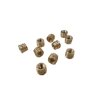 10X M2.5 Threaded Brass Screw Inserts for Laptop Cover Part Repair