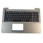 Asus A555L F555L K555L X555LN Gold Palmrest w/ Keyboard