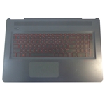 HP Omen 17-W 17T-W Palmrest w/ Backlit Keyboard & Touchpad 862973-001