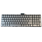 Silver Backlit Keyboard for HP Pavilion 15-AU 15-AW 15-BC Laptops