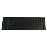 Green Backlit Keyboard for HP Pavilion 15-DK 15T-DK Laptops
