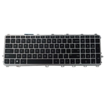 Backlit Keyboard w/ Silver Frame for HP Envy 15-J 17-J M7-J Laptops