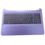 Genuine HP 15-AY 15-BA Purple Palmrest Keyboard & Touchpad 901746-001